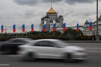 Празднование Дня флага России в Москве