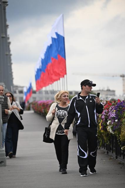 Празднование Дня флага России в Москве