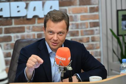 Максим Ликсутов на радиостанции Комсомольская правда\"