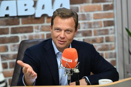 Максим Ликсутов на радиостанции Комсомольская правда\"