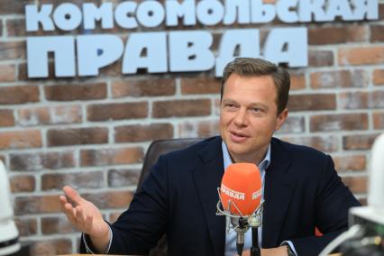 Максим Ликсутов на радиостанции Комсомольская правда\"