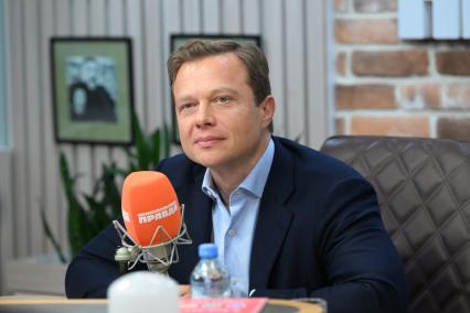 Максим Ликсутов на радиостанции \"Комсомольская правда\"