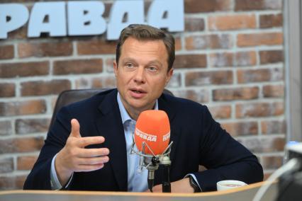 Максим Ликсутов на радиостанции \"Комсомольская правда\"