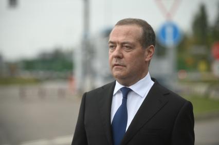 Визит Дмитрия Медведева на российско-финнскую границу