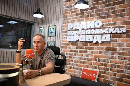 Оскар Кучера на радиостанции Комсомольская правда\"