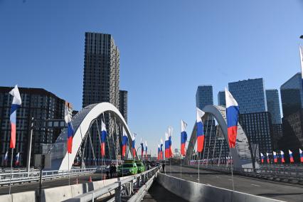 Открытие движения по мосту Академика Королева в Москве