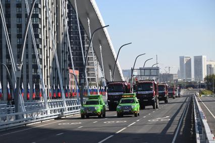 Открытие движения по мосту Академика Королева в Москве