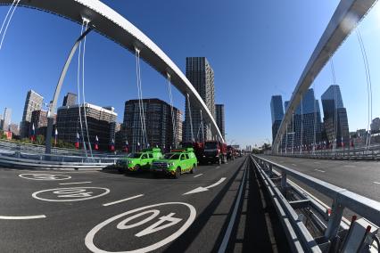 Открытие движения по мосту Академика Королева в Москве
