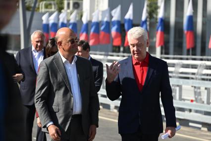 Сергей Собянин и Андрей Королев открыли  движение по мосту Академика Королева в Москве