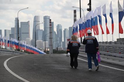 Открытие движения по мосту Академика Королева в Москве