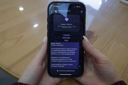 Мессенджер Max на мобильном телефоне