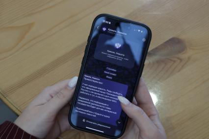 Мессенджер Max на мобильном телефоне