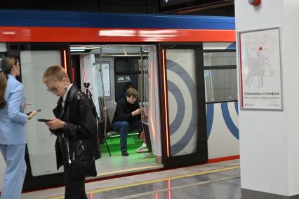 Открытие станции ЗИЛ\" Троицкой линии Московского метрополитена