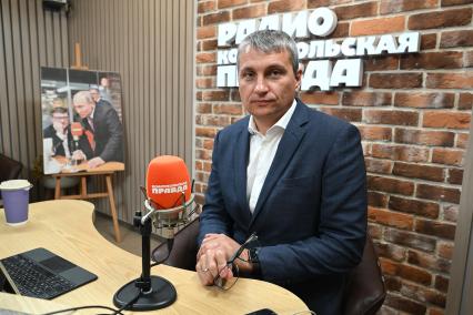 Александр Тимохин на радиостанции Комсомольская правда\"