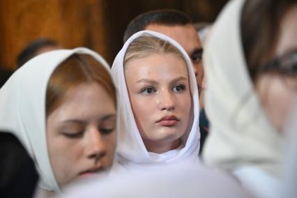 Молебен  честь иконы Божией Матери Неопалимая Купина\" в храме Христа Спасителя