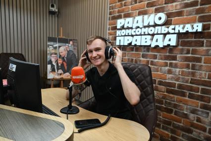 Александр Мальцев на радиостанции \"Комсомольская правда\"