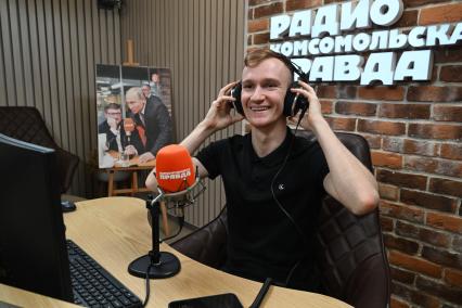 Александр Мальцев на радиостанции \"Комсомольская правда\"