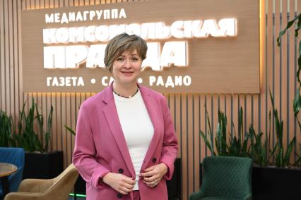 Мария Тимачева в редакции \"Комсомольской правды\"