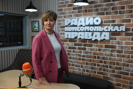 Мария Тимачева на радиостанции \"Комсомольская правда\"