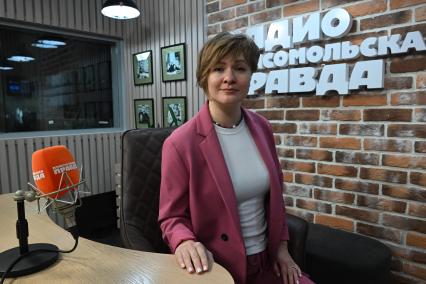 Мария Тимачева на радиостанции \"Комсомольская правда\"