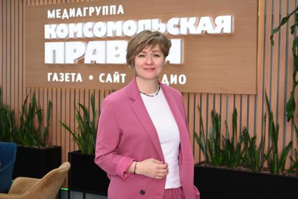 Мария Тимачева в редакции \"Комсомольской правды\"