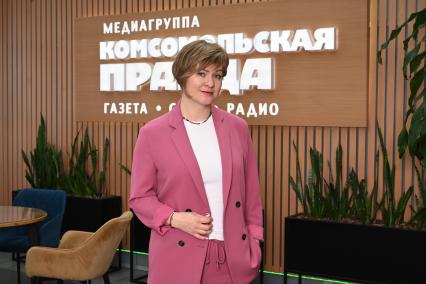 Мария Тимачева в редакции \"Комсомольской правды\"