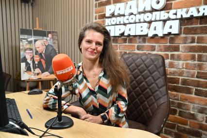 Мария Белялова на радиостанции Комсомольская правда\"