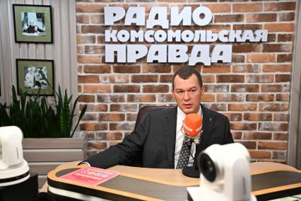 Михаил Дегтярев  на радиостанции Комсомольская правда\"