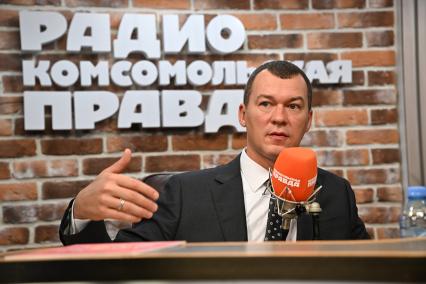 Михаил Дегтярев  на радиостанции Комсомольская правда\"