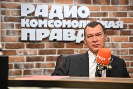 Михаил Дегтярев  на радиостанции Комсомольская правда\"