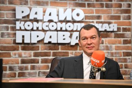 Михаил Дегтярев  на радиостанции Комсомольская правда\"
