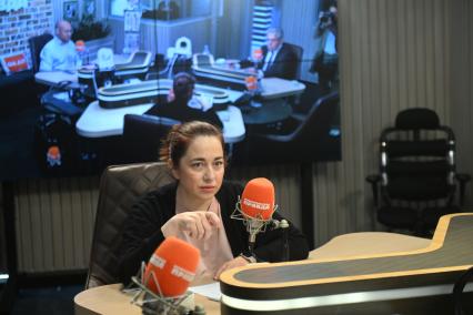 Мария Баченина на радиостанции Комсомольская правда\"