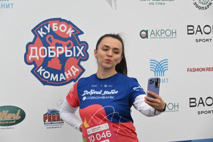 Благотворительный Добрый забег\" в поддержку глухих и слабослышащих детей в Парке Победы на Поклонной горе