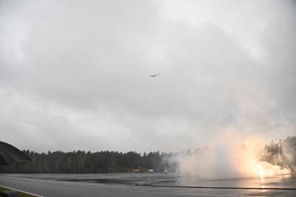 Соревнования по скоростному маневрированию водителей ФСО России в Подмосковье