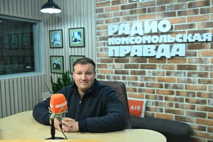Михаил Звинчук на радиостанции \"Комсомольская правда\"
