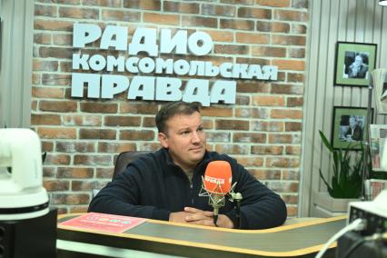 Михаил Звинчук на радиостанции \"Комсомольская правда\"