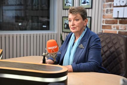 Мария Лагарькова на радиостанции \"Комсомольская правда\"