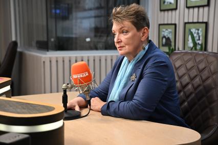 Мария Лагарькова на радиостанции \"Комсомольская правда\"