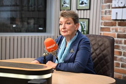 Мария Лагарькова на радиостанции \"Комсомольская правда\"