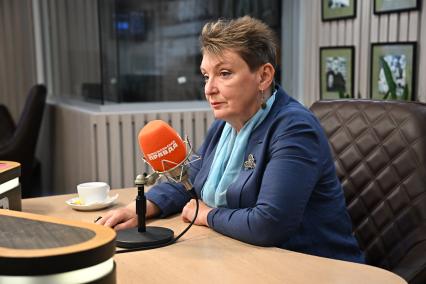 Мария Лагарькова на радиостанции \"Комсомольская правда\"