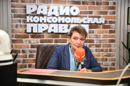 Мария Лагарькова на радиостанции \"Комсомольская правда\"