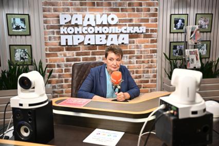 Мария Лагарькова на радиостанции \"Комсомольская правда\"