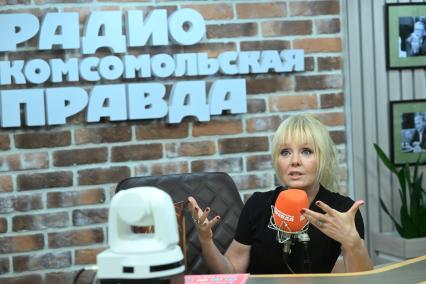 Валерия на радиостанции Комсомольская правда