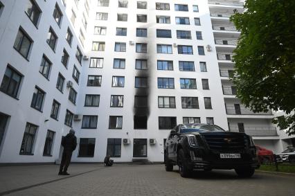 Обстановка на месте убийства архитектора Александра Супоницкого в Санкт-Петербурге