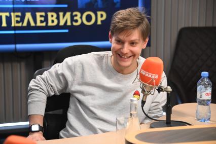 Павел Табаков на радиостанции Комсомольская правда\"