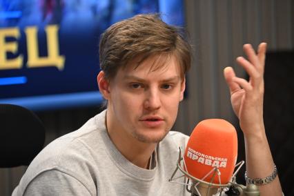 Павел Табаков на радиостанции Комсомольская правда\"