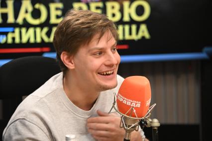 Павел Табаков на радиостанции Комсомольская правда\"