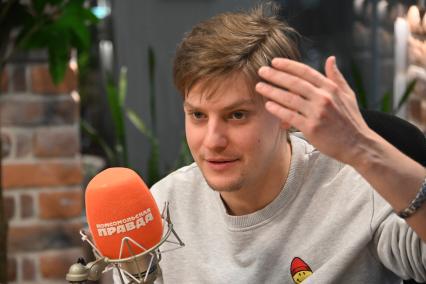 Павел Табаков на радиостанции Комсомольская правда\"