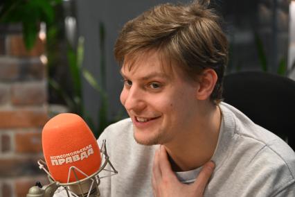Павел Табаков на радиостанции Комсомольская правда\"