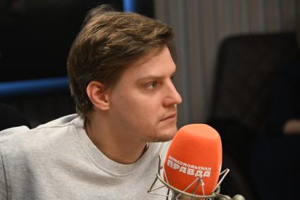 Павел Табаков на радиостанции Комсомольская правда\"